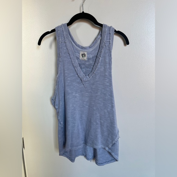 Free People Tops - Free People We The Free Slim & Simple Slub JerseyTank in Dew Shine